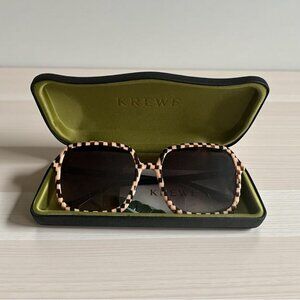 KREWE Sunglasses - Black and Cream Checkered